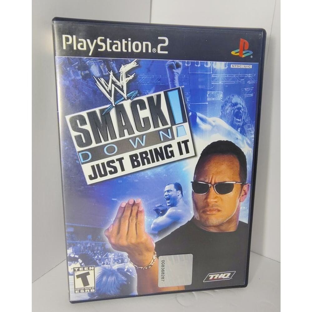 Sony Playstation 2 WWE Smack Down Just Bring It Wrestling Video Game  PS2 Insert